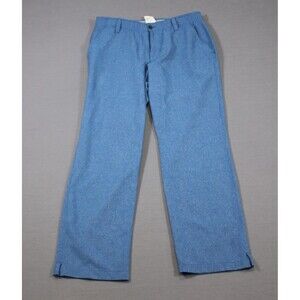 Under Armour Golf Pants Men Performance Heather Blue Tag Sz 36X32 (35X32)